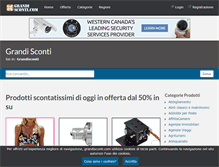 Tablet Screenshot of grandisconti.com